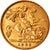 Moneda, Gran Bretaña, Edward VII, 1/2 Sovereign, 1908, London, MBC+, Oro