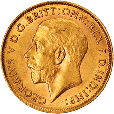 Moeda, Grã-Bretanha, George V, 1/2 Sovereign, 1912, London, AU(55-58), Dourado