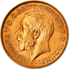 Münze, Großbritannien, George V, 1/2 Sovereign, 1912, London, VZ, Gold, KM:819