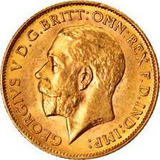 Monnaie, Grande-Bretagne, George V, 1/2 Sovereign, 1914, Londres, SUP, Or