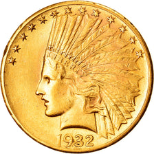 Coin, United States, Indian Head, $10, Eagle, 1932, U.S. Mint, Philadelphia