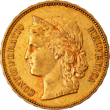 Münze, Schweiz, 20 Francs, 1895, Bern, SS, Gold, KM:31.3