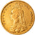 Moeda, Grã-Bretanha, Victoria, 1/2 Sovereign, 1887, EF(40-45), Dourado, KM:766