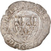 Moneta, Francia, Charles VI, 1/2 Guénar, Uncertain Mint, MB+, Biglione