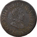 Moneta, Francia, Louis XIII, Double Tournois, 1614, Paris, BB, Rame, Gadoury:5