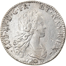 Munten, Frankrijk, Louis XV, Petit Louis d'argent (3 livres), 1/3 Ecu, 1720