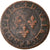 Coin, France, Louis XIII, Double Tournois, 1631, La Rochelle, VF(20-25), Copper