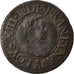 Moeda, França, Louis XIII, Denier Tournois, 1617, Paris, EF(40-45), Cobre