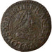 Moneta, Francia, Louis XIII, Denier Tournois, 1622, Paris, MB+, Rame, CGKL:404