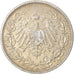 Moeda, ALEMANHA - IMPÉRIO, 1/2 Mark, 1906, Munich, EF(40-45), Prata, KM:17