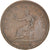 Moneda, Canadá, George IV, Penny Token, 1838, BC+, Cobre