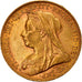 Coin, Great Britain, Victoria, Sovereign, 1899, AU(50-53), Gold, KM:785