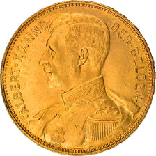 Munten, België, Albert I, 20 Francs, 20 Frank, 1914, PR, Goud, KM:79