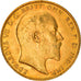 Moeda, Grã-Bretanha, Edward VII, Sovereign, 1908, AU(55-58), Dourado, KM:805