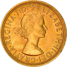 Monnaie, Grande-Bretagne, Elizabeth II, Sovereign, 1958, SPL, Or, KM:908