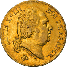 Münze, Frankreich, Louis XVIII, Louis XVIII, 40 Francs, 1818, Lille, SS, Gold