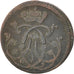 Coin, German States, COLOGNE, Clemens August, 1/4 St, 1745, VF(20-25), Copper