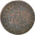 Coin, German States, COLOGNE, Clemens August, 1/4 St, 1745, VF(20-25), Copper