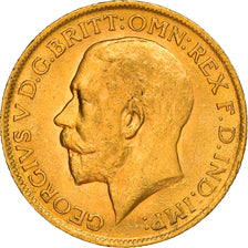 Moeda, Grã-Bretanha, George V, Sovereign, 1912, MS(60-62), Dourado, KM:820