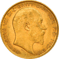 Moneta, Gran Bretagna, Edward VII, 1/2 Sovereign, 1909, SPL-, Oro, KM:804