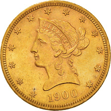 Moneta, USA, Coronet Head, $10, Eagle, 1900, Philadelphia, AU(55-58), Złoto