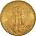 Moneda, Estados Unidos, Saint-Gaudens, $20, Double Eagle, 1907, Philadelphia