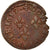 Moneta, Francia, Louis XIII, Double Tournois, 1639, Bordeaux, BB, Rame