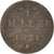 Moneta, Stati tedeschi, FRANKFURT AM MAIN, Heller, 1821, MB, Rame, KM:301