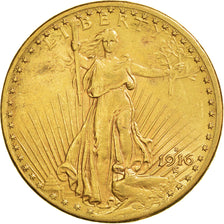 Moneda, Estados Unidos, Saint-Gaudens, $20, Double Eagle, 1916, U.S. Mint, San