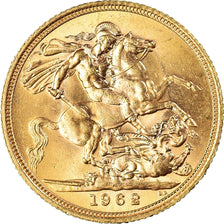 Münze, Großbritannien, Elizabeth II, Sovereign, 1962, UNZ, Gold, KM:908