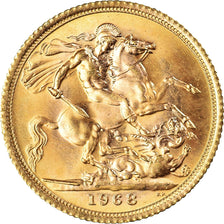 Monnaie, Grande-Bretagne, Elizabeth II, Sovereign, 1968, SPL+, Or, KM:908