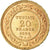 Moneta, Tunisia, Muhammad al-Hadi Bey, 20 Francs, 1904, Paris, BB, Oro, KM:234