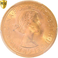 Monnaie, Grande-Bretagne, Elizabeth II, Sovereign, 1962, PCGS, MS64+, SPL+, Or