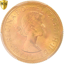 Moeda, Grã-Bretanha, Elizabeth II, Sovereign, 1962, PCGS, MS65, MS(65-70)