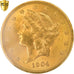 Moneda, Estados Unidos, Liberty Head, $20, Double Eagle, 1904, Philadelphia