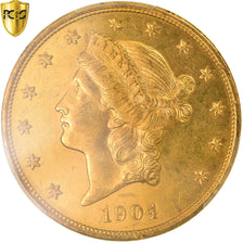 Moneta, Stati Uniti, Liberty Head, $20, Double Eagle, 1904, Philadelphia