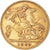 Moneda, Gran Bretaña, Edward VII, 1/2 Sovereign, 1908, London, MBC, Oro, KM:804