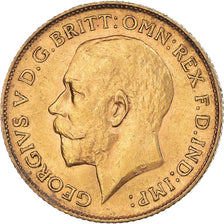 Monnaie, Grande-Bretagne, George V, 1/2 Sovereign, 1912, Londres, SUP, Or