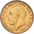 Moneda, Gran Bretaña, George V, 1/2 Sovereign, 1912, London, EBC, Oro, KM:819