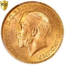 Moeda, Grã-Bretanha, George V, Sovereign, 1925, PCGS, MS65, MS(65-70), Dourado