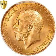 Münze, Großbritannien, George V, Sovereign, 1925, TOP POP, PCGS, MS67, STGL