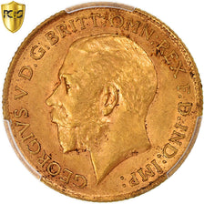 Moneta, Gran Bretagna, George V, 1/2 Sovereign, 1912, London, PCGS, MS62, SPL