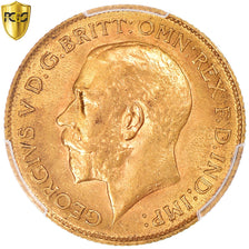 Moeda, Grã-Bretanha, George V, 1/2 Sovereign, 1914, London, PCGS, MS62