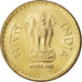 Coin, INDIA-REPUBLIC, 5 Rupees, 2010, MS(63), Nickel-brass, KM:373