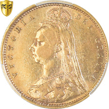 Moneta, Wielka Brytania, Victoria, 1/2 Sovereign, 1892, London, PCGS, AU53