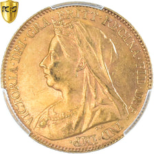 Moneta, Gran Bretagna, Victoria, 1/2 Sovereign, 1896, London, PCGS, MS62, SPL