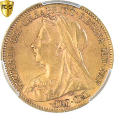 Münze, Großbritannien, Victoria, 1/2 Sovereign, 1899, London, PCGS, MS61, VZ+