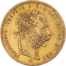 Coin, Austria, Franz Joseph I, 8 Florins-20 Francs, 1888, Vienna, AU(50-53)