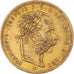 Moneda, Austria, Franz Joseph I, 8 Florins-20 Francs, 1888, Vienna, MBC+, Oro