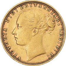 Moneta, Wielka Brytania, Victoria, Sovereign, 1880, London, EF(40-45), Złoto